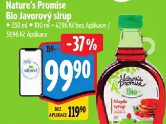 Albert Nature's Promise Bio Javorový sirup nabídka