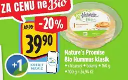 Albert Nature's Promise Bio Hummus klasik nabídka