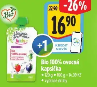 Albert Bio 100% ovocná kapsička nabídka