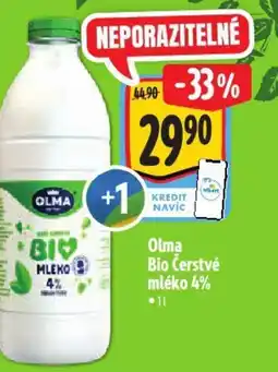 Albert Olma Bio Čerstvé mléko 4% nabídka