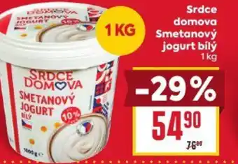 Billa Srdce domova Smetanový jogurt bílý nabídka