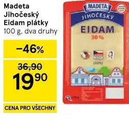 Tesco Madeta Jihočeský Eidam plátky nabídka
