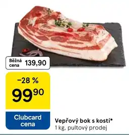 Tesco Vepřový bok s kostí nabídka