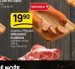 Flop GRILOVACÍ KLOBÁSA vybrané druhy nabídka