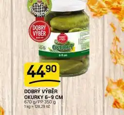 Flop DOBRÝ VÝBĚR OKURKY 6-9 CM 670 g/PP 350 g nabídka