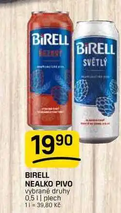 Flop BIRELL NEALKO PIVO vybrané druhy 0,5 || plech nabídka