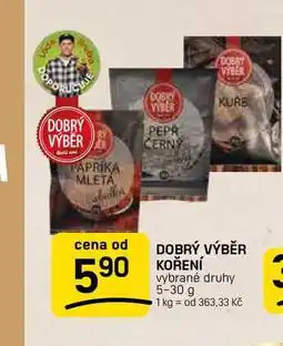 Flop DOBRÝ VÝBĚR KOŘENÍ vybrané druhy nabídka
