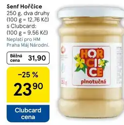 Tesco Senf Hořčice nabídka