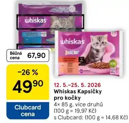 Tesco Whiskas Kapsičky pro kočky nabídka