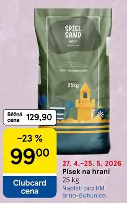 Tesco Písek na hraní nabídka