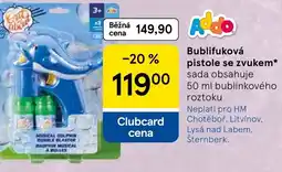 Tesco Bublifuková pistole se zvukem nabídka