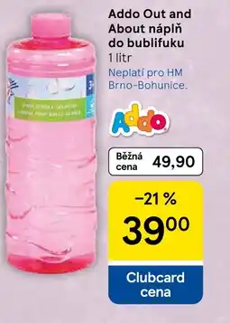 Tesco Addo Out and About náplň do bublifuku nabídka