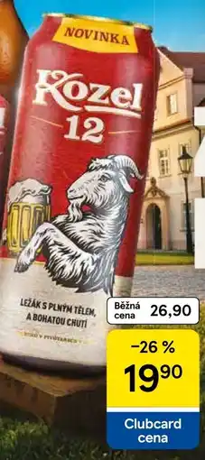 Tesco Velkopopovický Kozel 12 nabídka