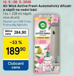 Tesco Air Wick Active Fresh Automatický difuzér a náplň na vodní bázi nabídka