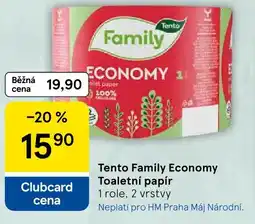 Tesco Tento Family Economy Toaletní papír nabídka