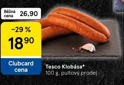 Tesco Tesco Klobása nabídka
