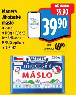 Albert Madeta Jihočeské máslo nabídka