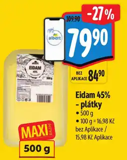Albert Eidam 45% - plátky nabídka