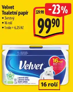 Albert Velvet Toaletní papír nabídka