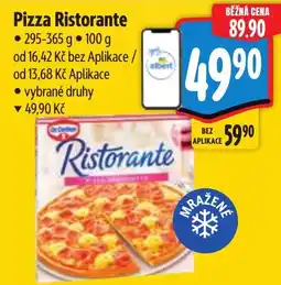 Albert Dr.Oetker Pizza Ristorante nabídka