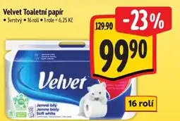 Albert Velvet Toaletní papír nabídka
