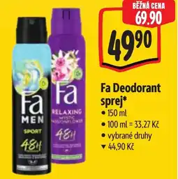 Albert Fa Deodorant sprej nabídka