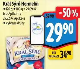 Albert Král Sýrů Hermelín nabídka
