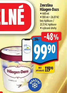 Albert Zmrzlina Häagen-Dazs nabídka