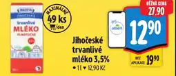 Albert Madeta Jihočeské trvanlivé mléko 3,5% nabídka