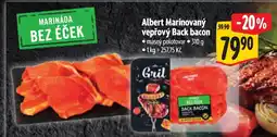 Albert Albert Marinovaný vepřový Back bacon nabídka