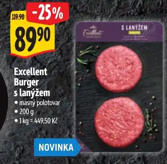Albert Excellent Burger s lanýžem nabídka