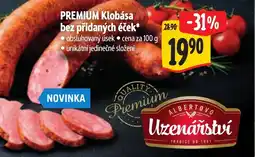 Albert PREMIUM Klobása bez přidaných éček nabídka