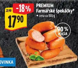 Albert PREMIUM Farmářské špekáčky nabídka