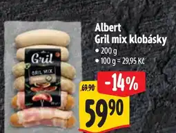 Albert Albert Gril mix klobásky nabídka
