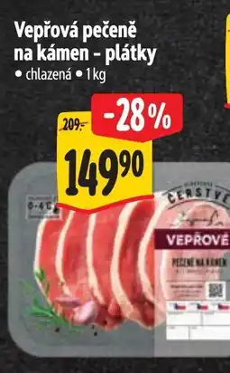Albert Vepřová pečeně na kámen - plátky nabídka