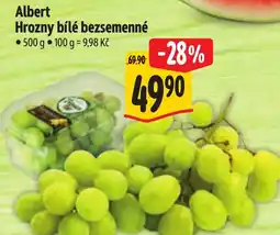 Albert Albert Hrozny bílé bezsemenné nabídka