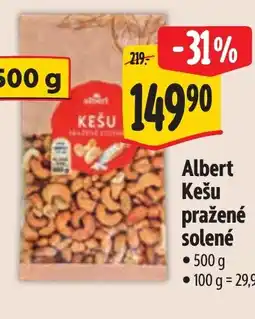 Albert Albert Kešu pražené solené nabídka