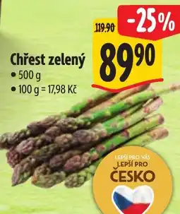 Albert Chřest zelený nabídka