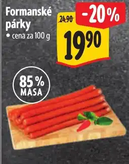 Albert Formanské párky nabídka