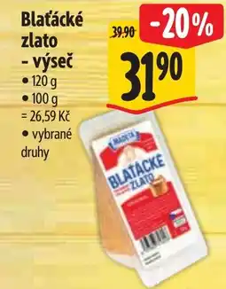 Albert Madeta Blaťácké zlato - výseč nabídka