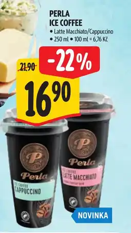 Albert Perla ice coffee nabídka