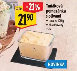 Albert Tuňáková pomazánka s olivami nabídka