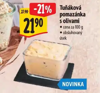 Albert Tuňáková pomazánka s olivami nabídka