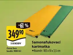 Albert Samonafukovací karimatka nabídka