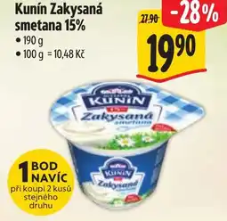 Albert Kunín Zakysaná smetana 15% nabídka