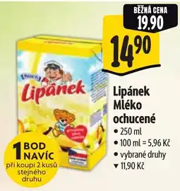 Albert Madeta Lipánek Mléko ochucené nabídka