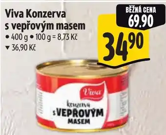 Albert Viva Konzerva s vepřovým masem nabídka