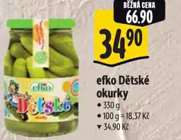 Albert Efko Dětské okurky • nabídka