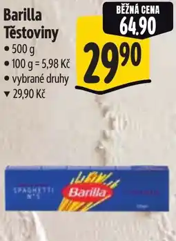 Albert Barilla Těstoviny nabídka