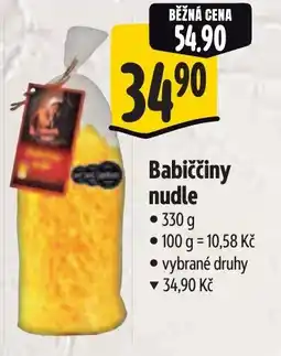 Albert Babiččiny nudle nabídka